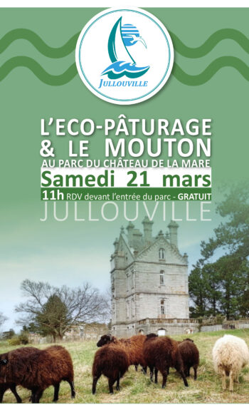 Eco-pâturage au parc du château de la mare le 21 mars 2026